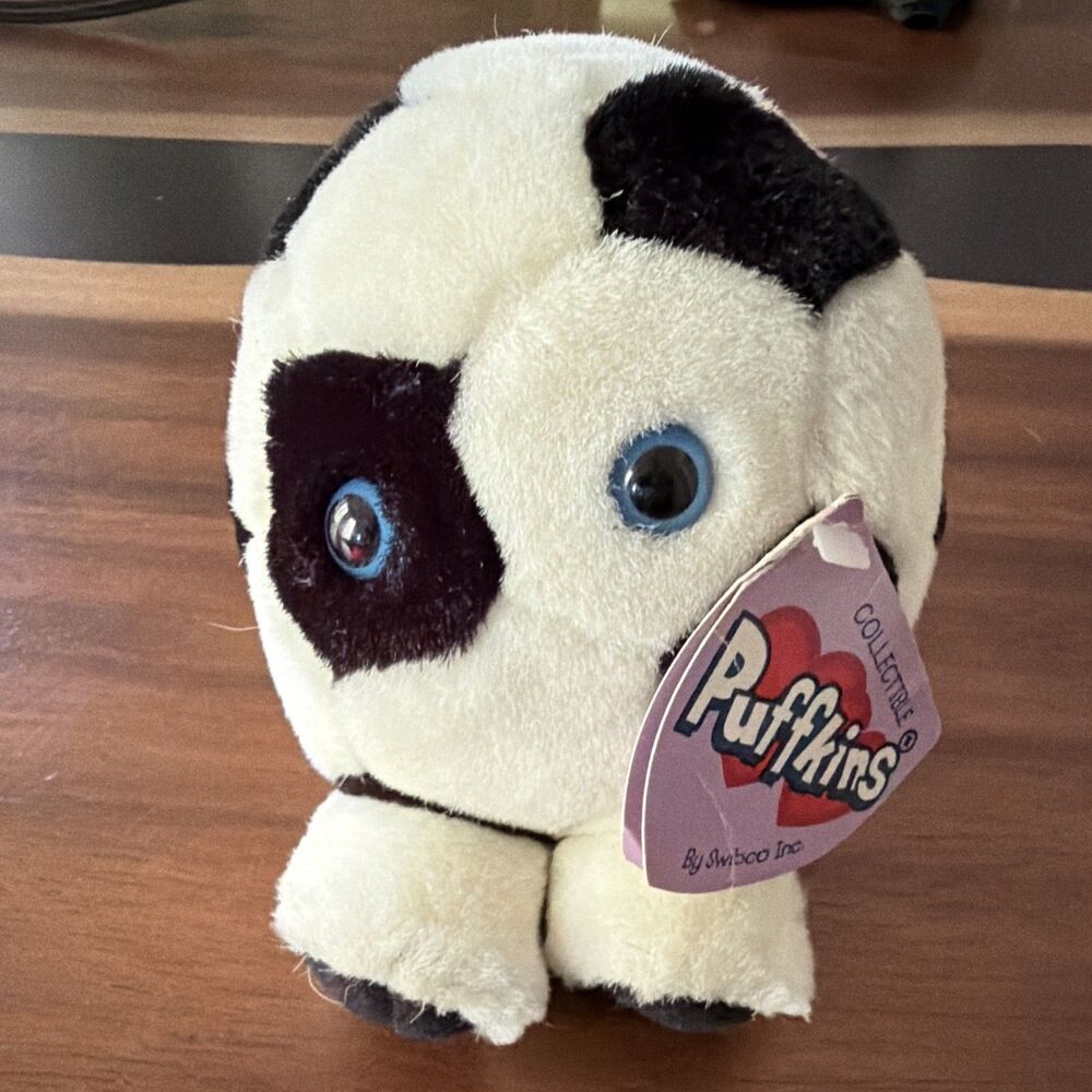 Swibco Puffkins Kicks Soccer Ball Plush Small 1994 Collectible Toy